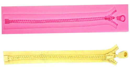 Moule À Sucre Mou 2Pcs Moule En Silicone À Fermeture Éclair Fondant Moule En Silicone De Décoration De Gâteau Au Chocolat