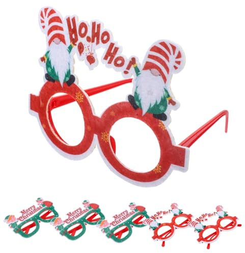 TOYANDONA 6stücke Titel Weihnachtsbrillen Festliche Dekoration Für Kinderpartys Fotorequisiten Und Schulveranstaltungen Wiederverwendbar Und Langlebig