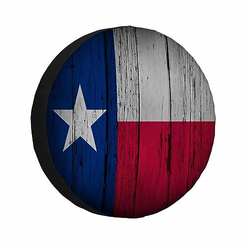 Radschutzhülle Texas Staatsflagge Mit Amerikanischen Roten Und Blauen Und Weißen Radabdeckung Universal Reifenschutz Staubdicht Auto Reifen Taschen Für Auto Caravan Fahrzeuge 15 inch
