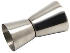 CHFYIJYHM Jigger medidor de cóctel de Acero Inoxidable, Taza medidora de Alcohol for Bebidas de Doble Jigger, for Estilo Bar casero(15X30ML)