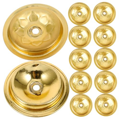 Alipis Juego De 12 Portamechas Flotantes De Aluminio Para Lámparas De Aceite Soporte Seguro Para Mechas Accesorios De Lámpara De Aceite Para Decoración Y Uso Budista Diámetro 1.57 Pulgadas