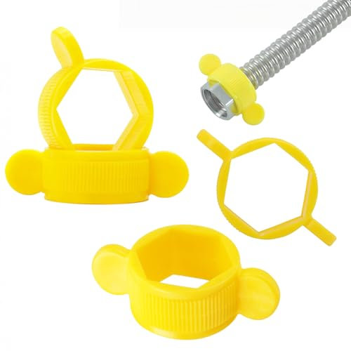 Qrity 4 Piezas 1/2 Llaves, Llave Hexagonal, Llave Tuerca para Instalación y Extracción de Mangueras Trenzadas