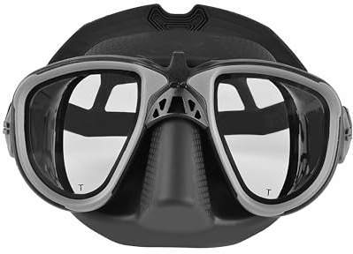 C4 MARTIAN BLACK Tauchmaske, Komfort, breite Sicht, Kompatibilität mit optischen Gläsern.