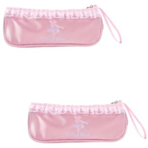 Ipetboom 2 Stück Tasche für Tanzschuhe Ballett Tanztasche Reise schuhbeutel Tanzschuhtasche Aufbewahrung von Tanzschuh Schuhtaschen für Tänzer Polyester Rosa