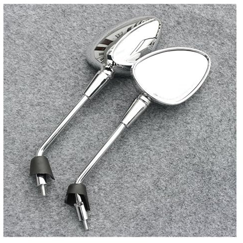NVETJMUA Motorrad Lenkerendenspiegel Für Vespa Für Sprint Für Primavera 150 LX Für LXV150 S150 2013-2020 Motorradspiegel Konvexspiegel Lenkerspiegel Motorrad(Chrome)