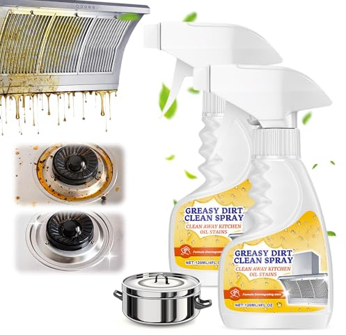 Kitchen Cleaner, 2026 New Multifunctional Powerful Kitchen Foam Cleaner, Grease Remover, Domestic Cooktops, Range Hoods, Grime and Grease (2)