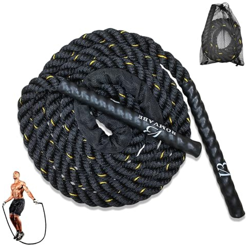 Bomvabe Tung hopprep vuxen 0,5 kg för kvinnor, vikt hopprep lång 280 cm för fitness träning, hopprep boxning professionell för muskelbyggande styrketräning och uthållighet, svart