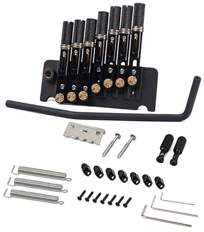 Gitarre Bridge Set Für Bridge-Tremolo-Set Mit Saitenhalterschrauben Für 6 Oder 7 Saiten Kopflose E-Gitarre(7 strings)
