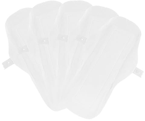 MOTHNUR Compresas Menstruales Reutilizables de Algodón 5 Unidades 270 MM Toallas Sanitarias Lavables Transpirables para Mujeres Diarios Absorbentes y Cómodos para Uso Diario