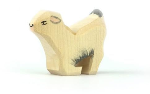 Ostheimer 11716 Zicklein trinkend aus Holz Höhe 4cm Serie Familie & Bauernhof handbemalt