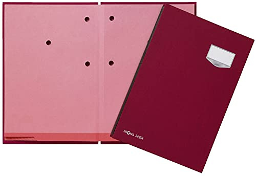 PAGNA Unterschriftenmappe DE LUXE, DIN A4, 20 F‰cher, rot VE = 1