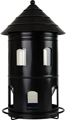 Wildlife Garden WG326 Gigant Futterstation Schwarz - Vogelfutterhaus aus Metall