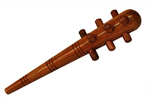 Massagehölzer Massageroller aus Hartholz - Echte Handarbeit - Deuserstab (14310 - Massagestab Igel (ca. 18 x 4 cm))