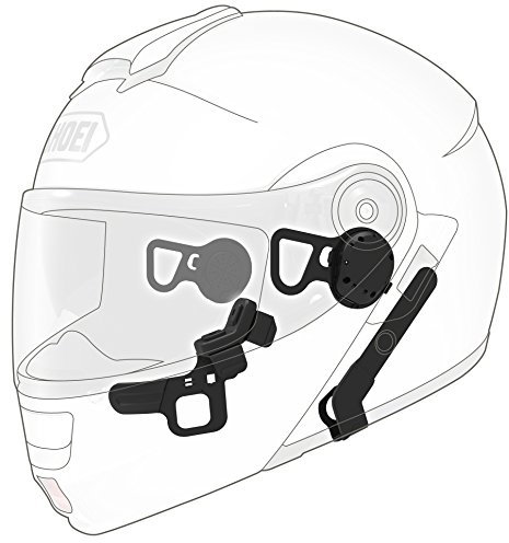 Sena 10U Motorcycle Bluetooth Communication System with Handlebar Remote for Shoei Neotec