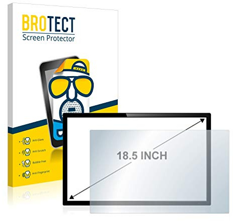 BROTECT 18.5 Entspiegelungs-Schutzfolie für Touch-Panel PCs mit 18,5 Zoll (47 cm) [410 mm x 231 mm, 16:9] Matt, Anti-Fingerprint