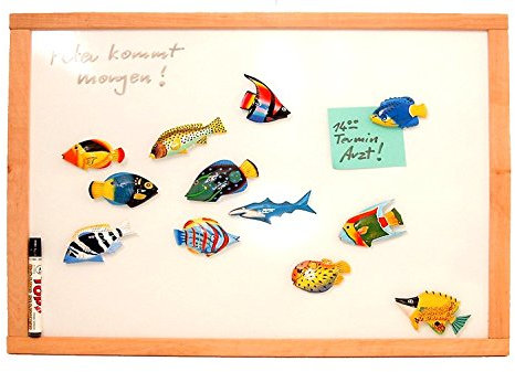 Magnettafel, Whiteboard, Note-Board, schutzlackiert & magnethaftend - im Rahmen aus Buche - 50 x 60 cm