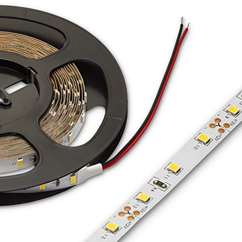 SOTECH LED Stripe 2835 12 VDC 6 Watt/m 5 m Breite 8 mm Höhe 1,2 mm | warmweiß 3200K kürzbar dimmbar Leuchtband Streifen