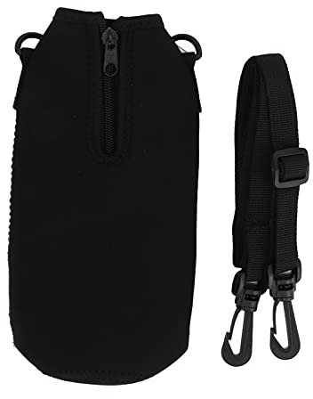 sac de transport en néoprène avec crochet,Sac isotherme pour bouteille d'eau de sport de 1000 ml, bandoulière réglable et amovible, Housse de bouteille sport isolée 1000 ml Couverture support poc