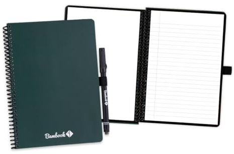 BAMBOOK - digitales notizbuch mit stift-A5-Farbenfroh Waldgrün-Blanko & Liniert - Digital notebook