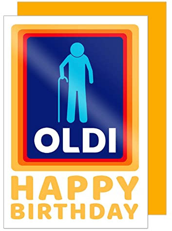 Edition Seidel Premium Geburtstagskarte mit Umschlag. Glückwunschkarte Billet Happy Birthday Humor Lustig Mann Oldi (G3411 SW023)