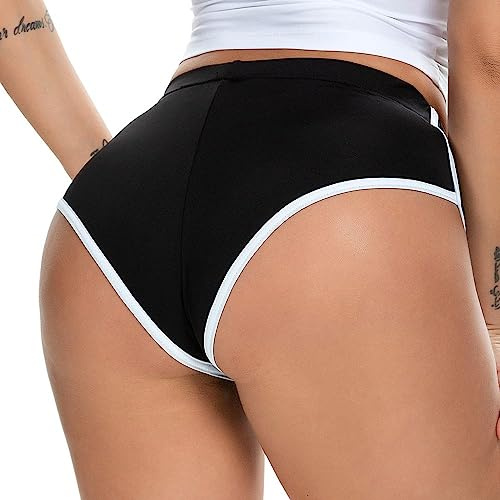 LUMoony Mini hot pants 1 st fitness yoga leggings yoga shorts dans heta trosor löpning leggings sexiga hotpants låg midja rave dans booty shorts mini hot pants tights shorts