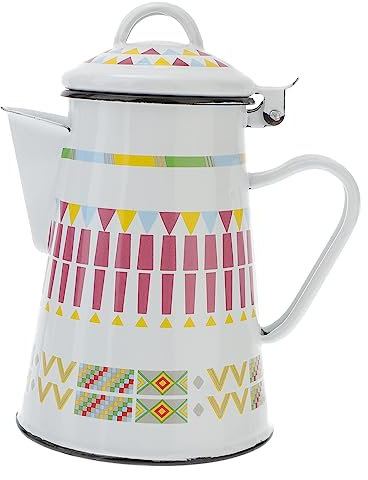 PRETYZOOM Hand Pot Enamel Kettle for Flower Tea Pot Hot Water Use in Home Coffee Preparation