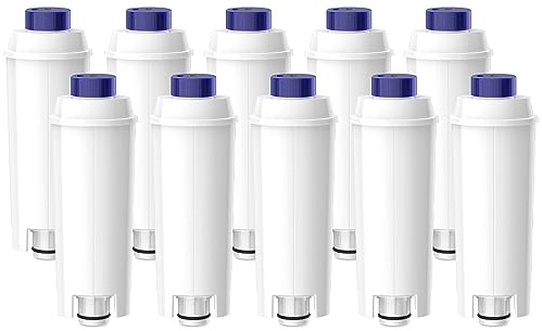 Oleic 10PC-Filtre à eau pour Machine à Café Delonghi Magnifica s, adoucir l’eau, réduire le calcaire - y compris les versions des séries ECAM, Esam, ETAM (10pcs), FTS-002
