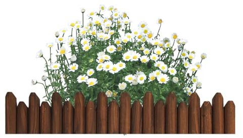 Clôture de Jardin en Bois, Bordure de Jardin en Bois,Écran de clôture en Bois pour | Écran de de Porte de clôture en Bois, Bordure de Parterre de Fleurs Bordure décorative, Bordure de Parterre