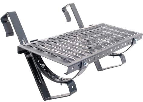 Durabern Dachtritt/Laufrost SET für Dachdeckung aus Dachziegel zum Einhängen | Premium Verzinkt (1, Anthrazit - Ral 7016, 40 cm)