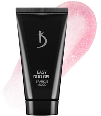 K Professional Acryl Gel - Poly Nail Gel -30ml- Polygel Nagel - Aufbaugel Acrylgel für Nägel UV LED - Builder Gel Easy Duo Sparkle Mood 11