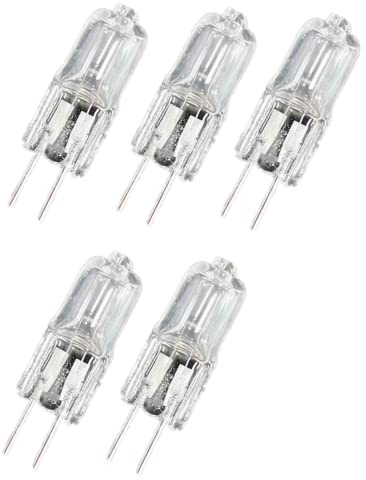 WYLIELAMSH 5PCS Warm Weiß Klare Halogen Glühbirnen G4 6V Birne Kapsel Lampen Halogen G4 Double pin Base,6V,5W