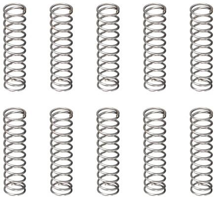 DTGN 0.5x5x20mm(DxODxL) Compressione Molla - 10pz - Ottimo per Macchinario - Molla Acciaio Estensione Molla - Grigio