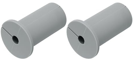 QUARKZMAN 2 Stück Wanddurchführung für Starlink 25,4mm Silikon Kabeldurchführung Wand Wanddurchführung Kabel Mauerdurchführung Kabelführungsset Kabelführungfür Ethernet mit 7,5mm Loch Grau