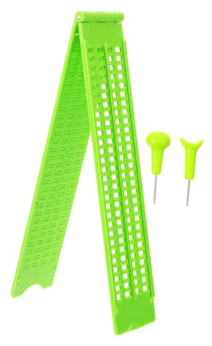 SEWOART 1set Tavoletta Braille Con Punteruolo Scrittura Braille Per Non Vedenti Kit Apprendimento Punteruoli