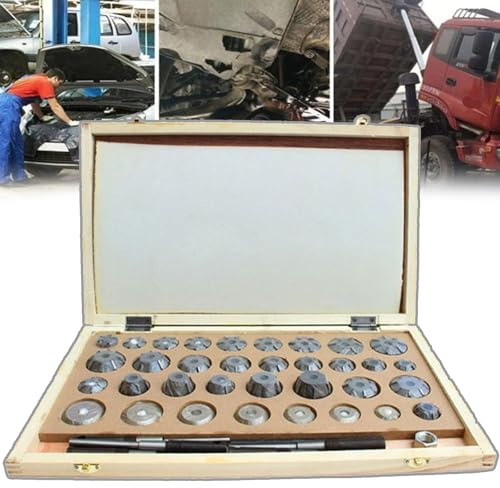 HEGGMKK 40 Pezzi Alesatore Sede Valvola Fresa Sede Valvola, Set Completo di Strumenti per La Riparazione di Auto, Alta Efficienza + Alta Precisione, per La Riparazione della Valvola,40pcs