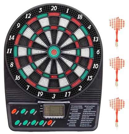 Electronic Dart Scoreboard, Electronic Sports Digital Darts Kit, Automatic Scoring Dartboard with LCD Display for Entertainment, Home, ABS, 540g, 26x20x3cm