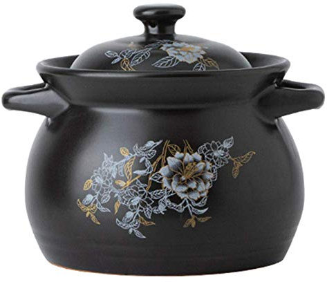 Cocotte en Terre Cuite, cocotte en Terre Cuite, cocotte en céramique, marmite en Argile, marmite à Soupe Domestique, cocotte en céramique Haute température - 2,8 L (4,6 L
