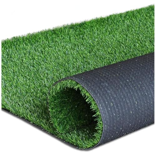 JQGADL Fausse Herbe Balcon, Gazon Synthétique Exterieur, Tapis Type Gazon Artificiel,Faux Gazon Artificiel, 30mm, Faux Gazon pour Balcon, Terasse Et Jardin(Size:150×1000 cm(4.92×32.8 ft),Color:Vert)