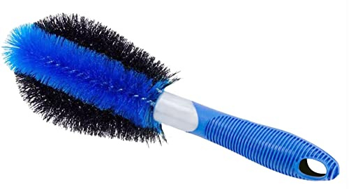 Car Wheel Brush - Alloy Rim Cleaner & Tire Scrubber | Stiff Bristles for Deep Cleaning | Wheel and Tire Cleaning Tool (LUN GU SHUA)
