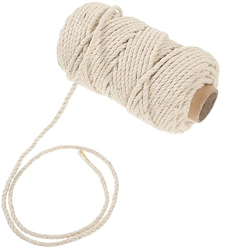 SEWOART Natürliches Sisalseil Schnittbares DIY Katzenspielzeug Material Multifunktionales Kratzbaum Ersatzseil Robustes Hanfseil für Katzenmöbel und Kratzschutz