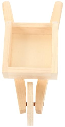 MUSISALY Miniature Wheelbarrow Model Cart Model Wooden Simulation Toy for Dollhouse Furniture Home Garden Decoration Micro Landscape Accessory