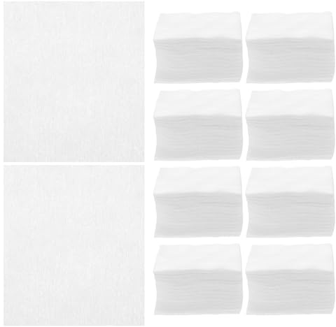 MAGICLULU Einweg Reinigungspads und Effektive Make Up Entfernung 1200 Stück aus Vliesstoff in Weiß Dünn und Fusselfrei für Professionelle Salons bei Nagelpflege