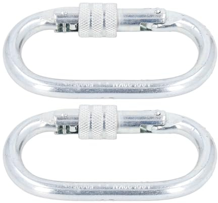 Alomejor Ganci per Catena in Acciaio Legato Maglia Rapida Capacità di Carico 22KN Maglia Multifunzionale per Riparazione Catena per Imbracature, 2 Pezzi