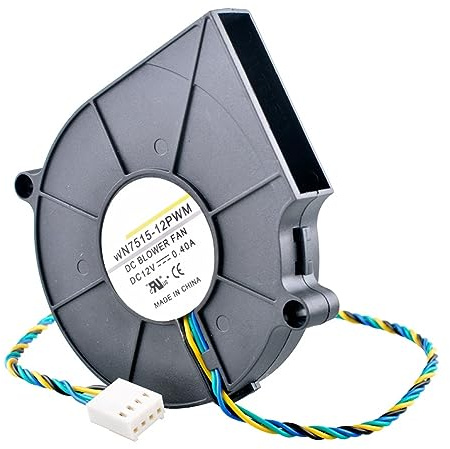 Ventilateur de radiateur 75mm BB7515BU B127515BU DC12V 0.40A 4pin 5000 TR/Min Ventilateur Turbo centrifuge Ventilateur de Refroidissement for CPU 1U 775 P4(Oil Bearing)