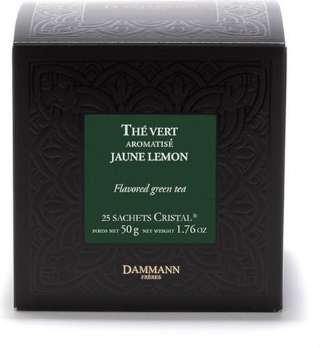 Thé vert Jaune Lemon- Boîtes 25 sachets Cristal / Les Thés Verts