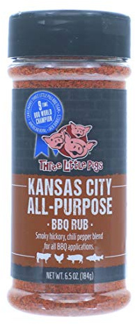 Three Little Pigs KC All Purpose BBQ Rub Row W379