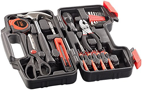AGT Werkzeugkasten: 39-teiliges Werkzeugset WZK-391, im Koffer (Werkzeugkiste, Werkzeugbox, Schraubenzieher)