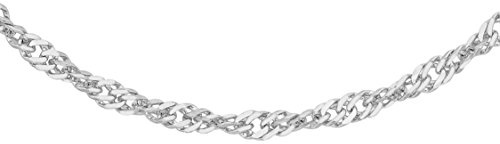 Carissima Gold Damen 9k (375) Gold 1.2mm Diamantschliff Twist Panzerkette