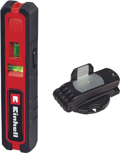 Einhell Lasernivelliergerät TC-LL 1 (horizontale, vertikale u. diagonale Linien, Punktlaser, integrierte Libellen, Softgrip, inkl. Wandhalterung), (L x B x H) 145 x 33 x 23 mm
