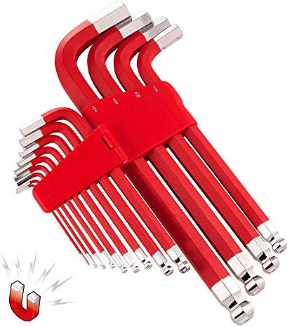 Juego de llaves hexagonales grandes de 13 piezas Powerbuilt